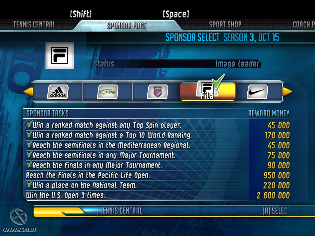 Скриншот из игры Top Spin 2 - 166