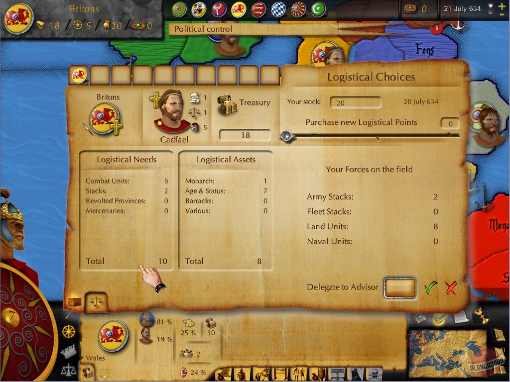 Скриншот из игры Great Invasions: The Darkages 350-1066 AD - 8