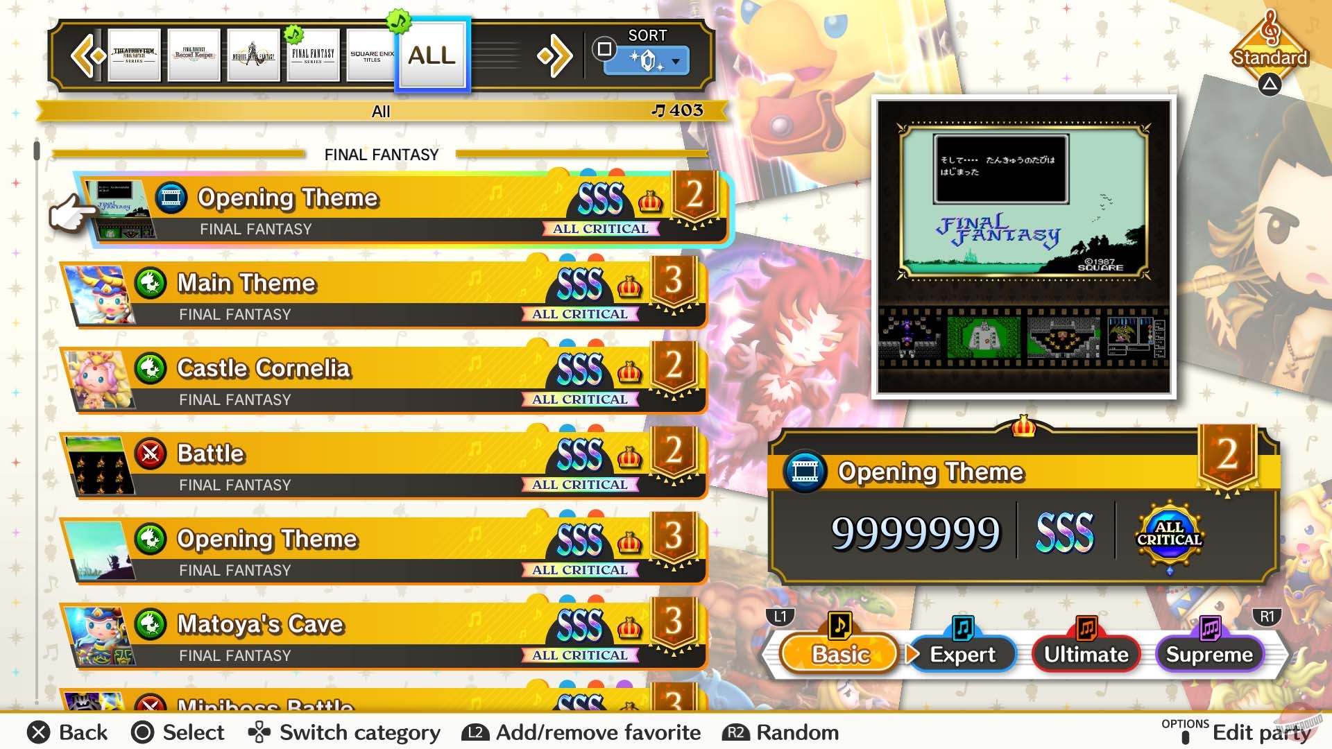 Скриншот из игры Theatrhythm: Final Bar Line - 48
