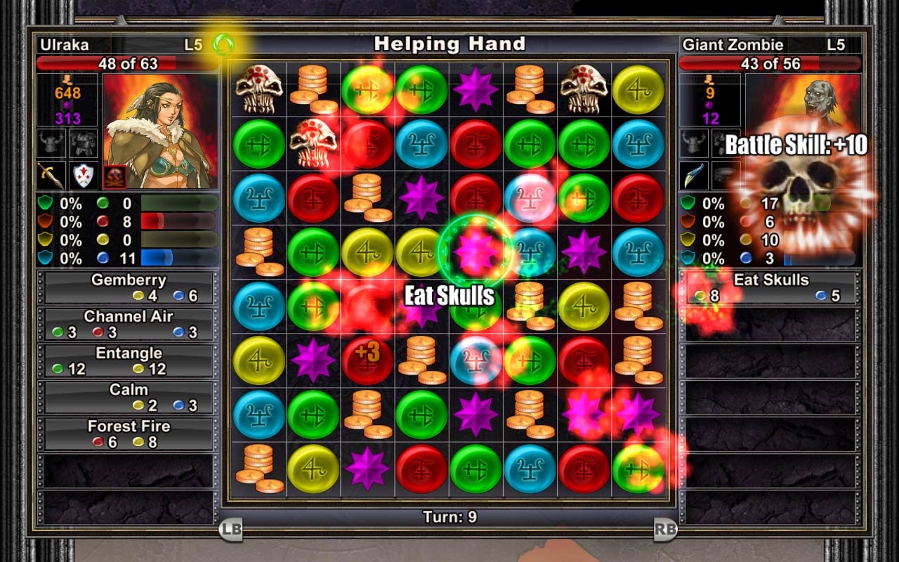 Скриншот из игры Puzzle Quest: Challenge of the Warlords - 21