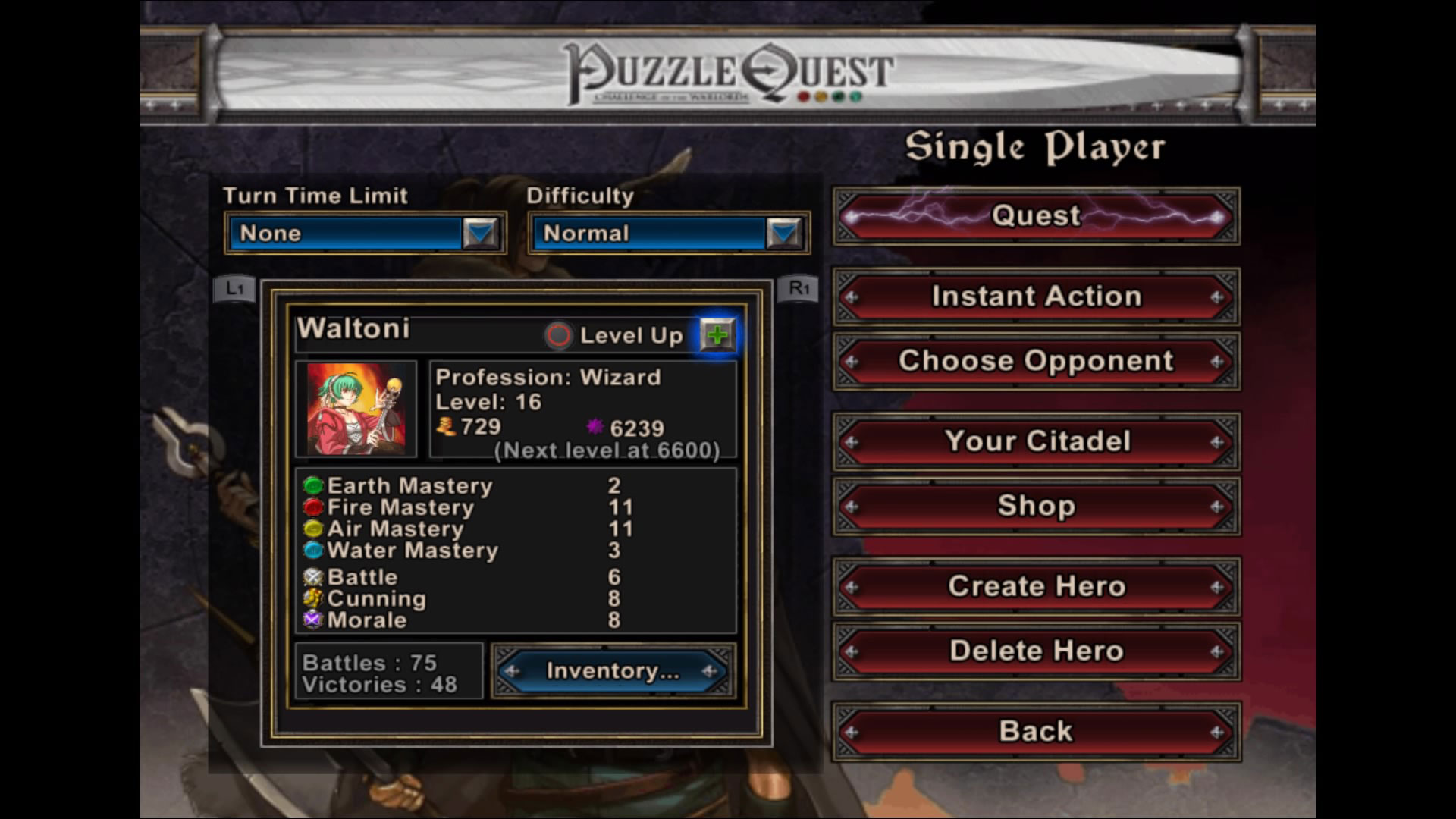 Скриншот из игры Puzzle Quest: Challenge of the Warlords - 40