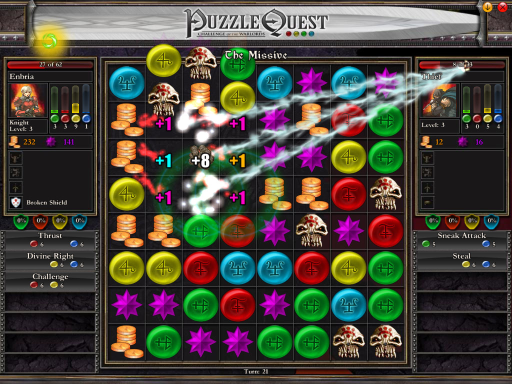 Скриншот из игры Puzzle Quest: Challenge of the Warlords - 48