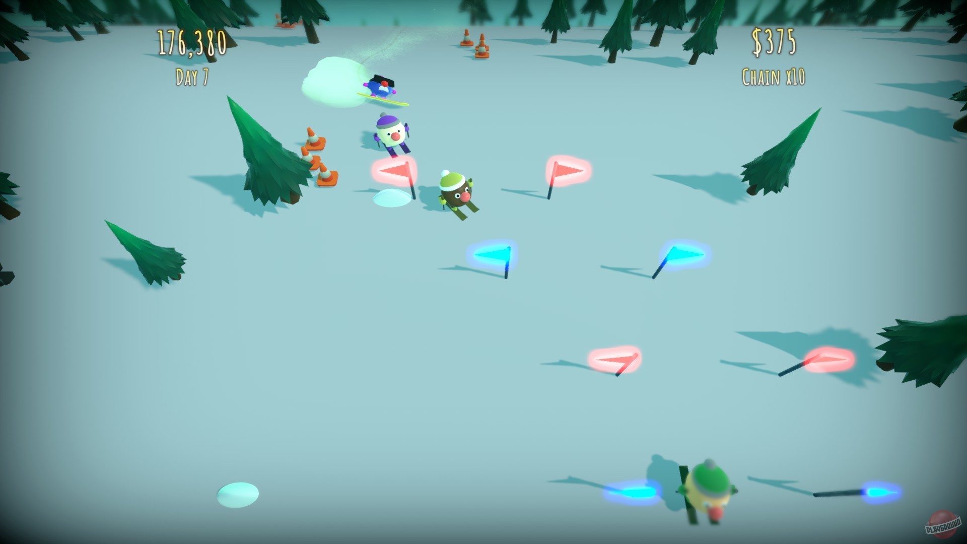 Скриншот из игры Horatio Goes Snowboarding - 1