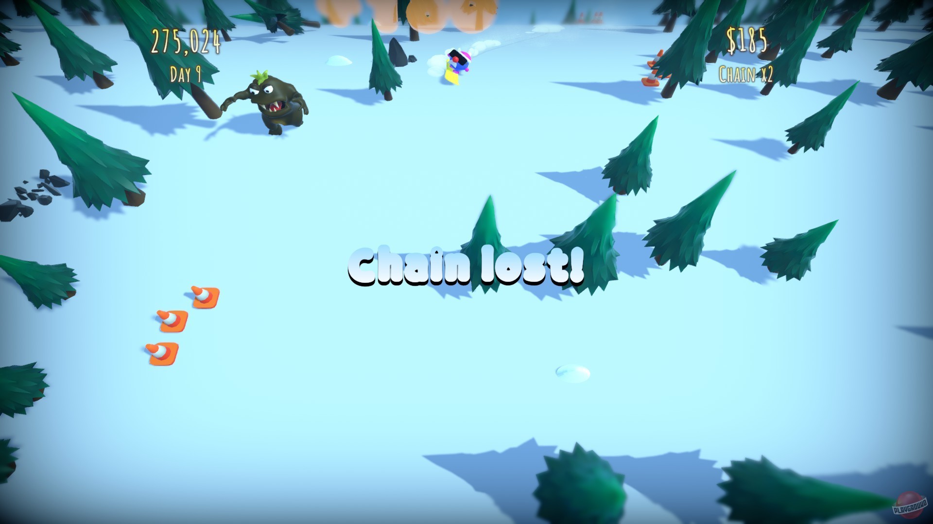 Скриншот из игры Horatio Goes Snowboarding - 2