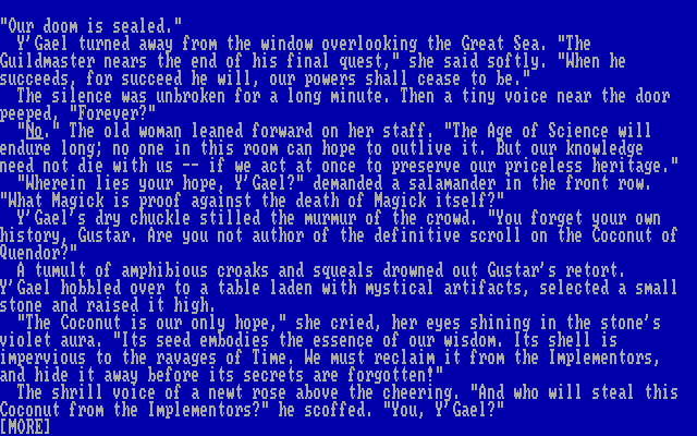 Скриншот из игры Beyond Zork: The Coconut of Quendo - 2