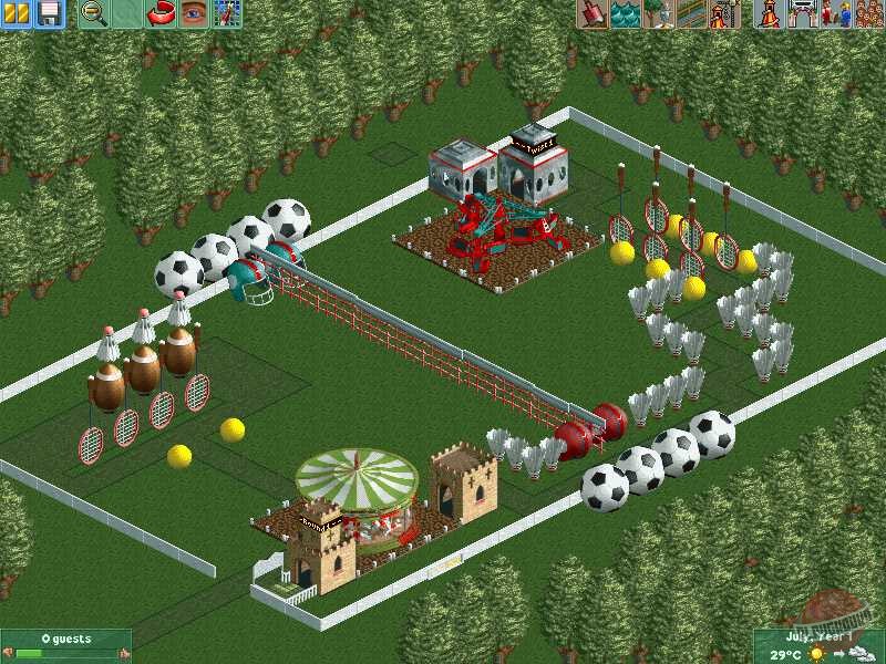 Скриншот из игры RollerCoaster Tycoon 2 - 12