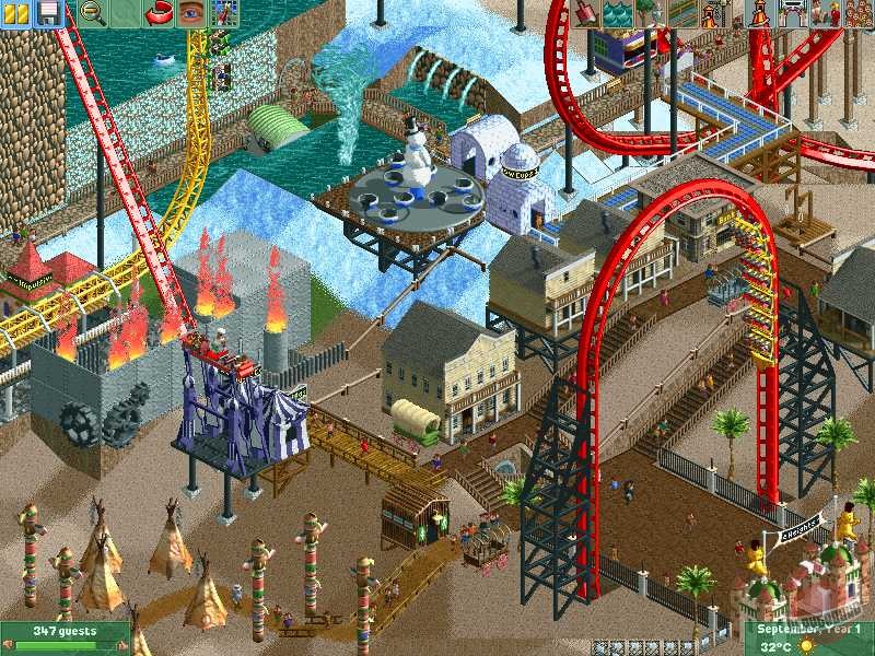 Скриншот из игры RollerCoaster Tycoon 2 - 22