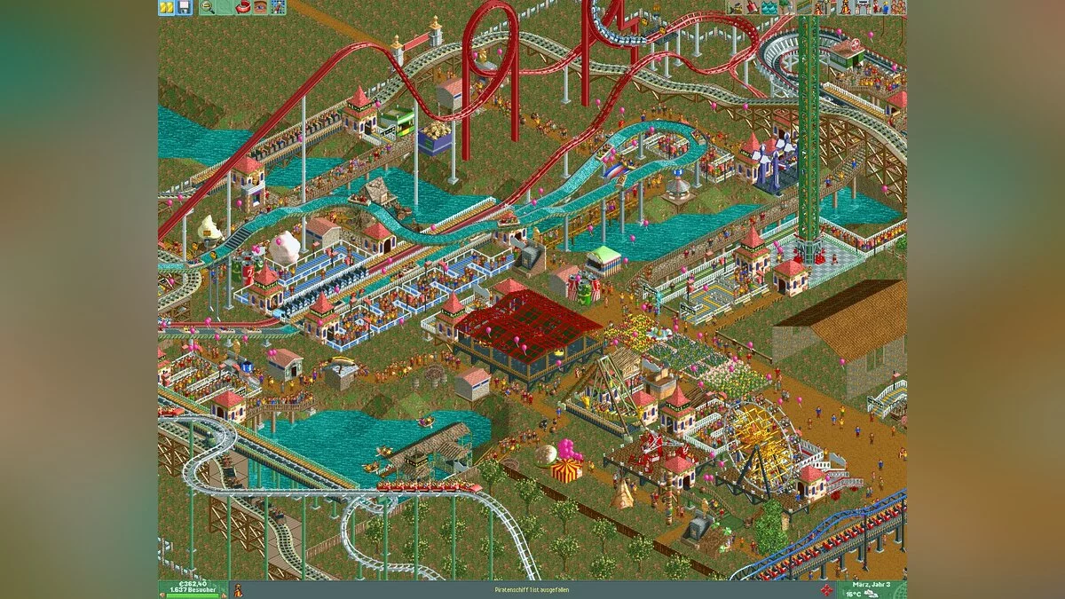 Скриншот из игры RollerCoaster Tycoon 2 - 14