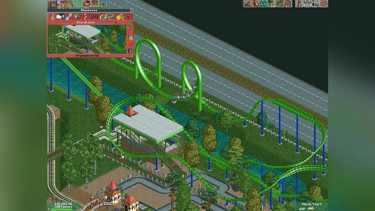 Скриншот из игры RollerCoaster Tycoon 2 - 21
