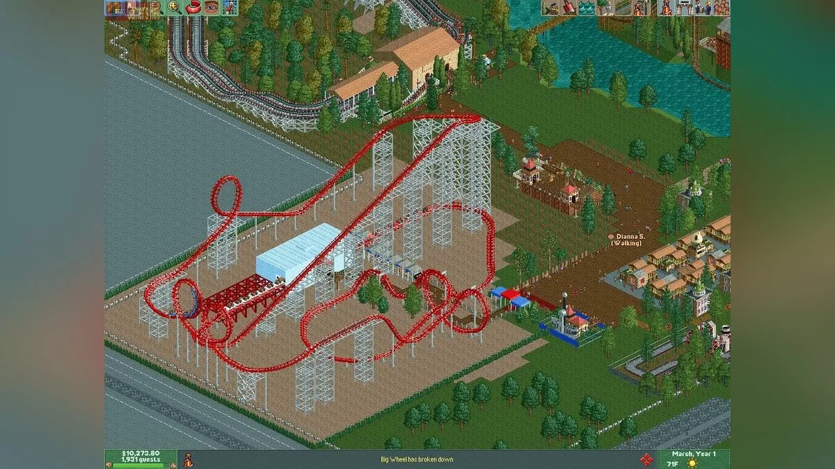 Скриншот из игры RollerCoaster Tycoon 2 - 19