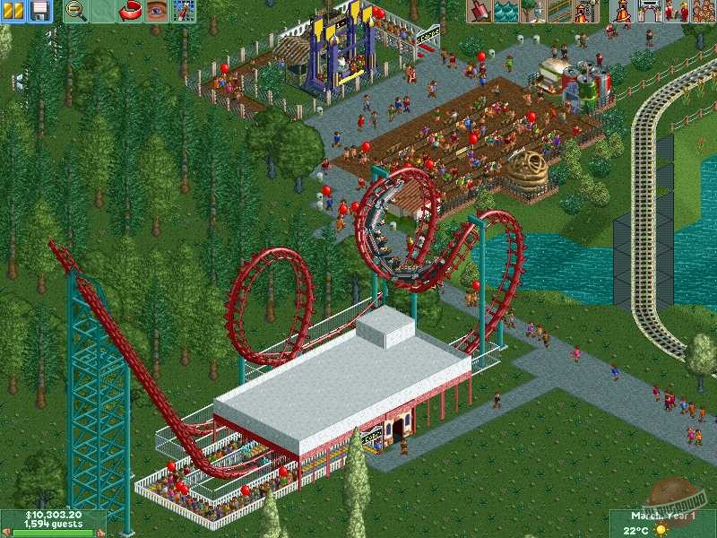 Скриншот из игры RollerCoaster Tycoon 2 - 18