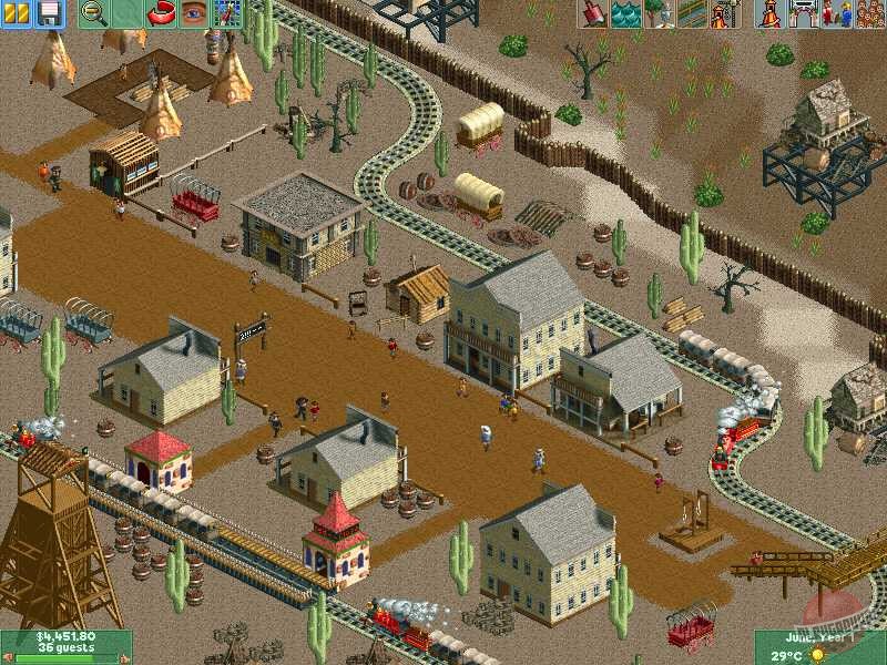 Скриншот из игры RollerCoaster Tycoon 2 - 9