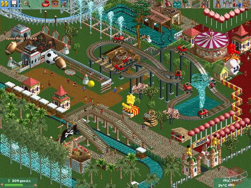 Скриншот из игры RollerCoaster Tycoon 2 - 16