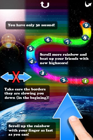 Скриншот из игры Rainbow Scroller - 3