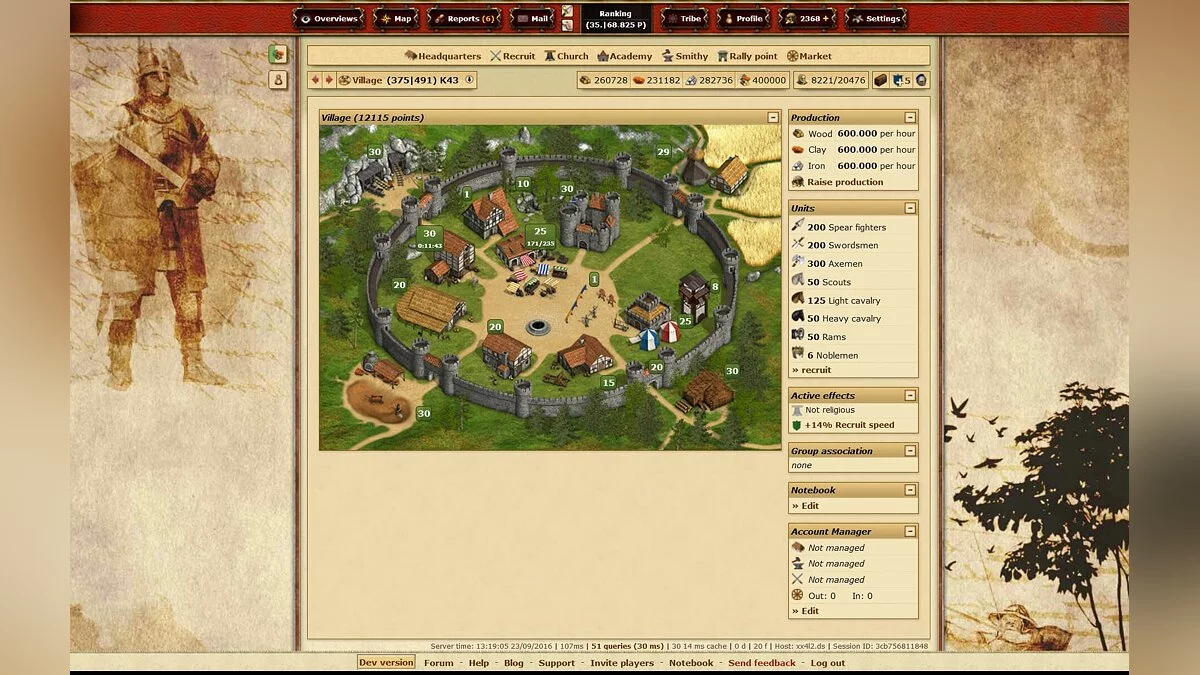 Скриншот из игры Tribal Wars - 15