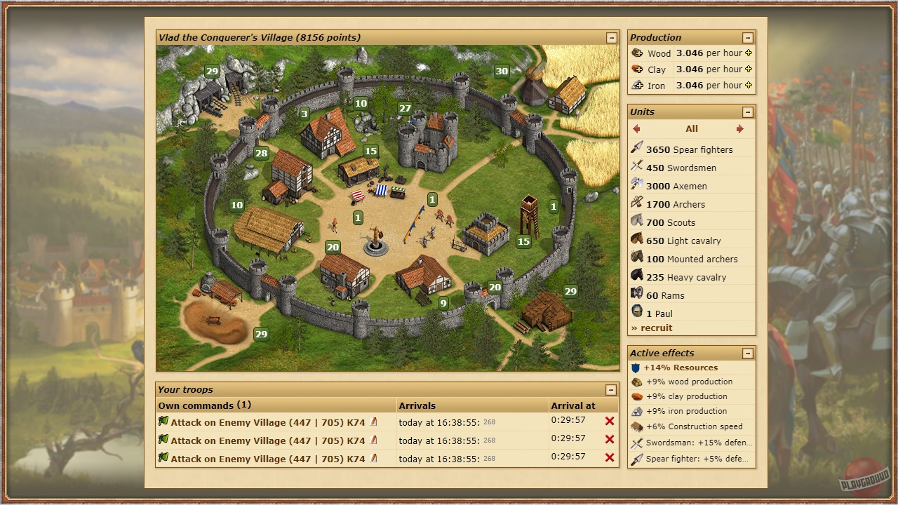 Скриншот из игры Tribal Wars - 6