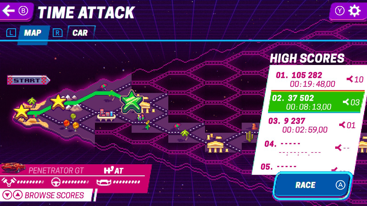 Скриншот из игры 80's OVERDRIVE - 26