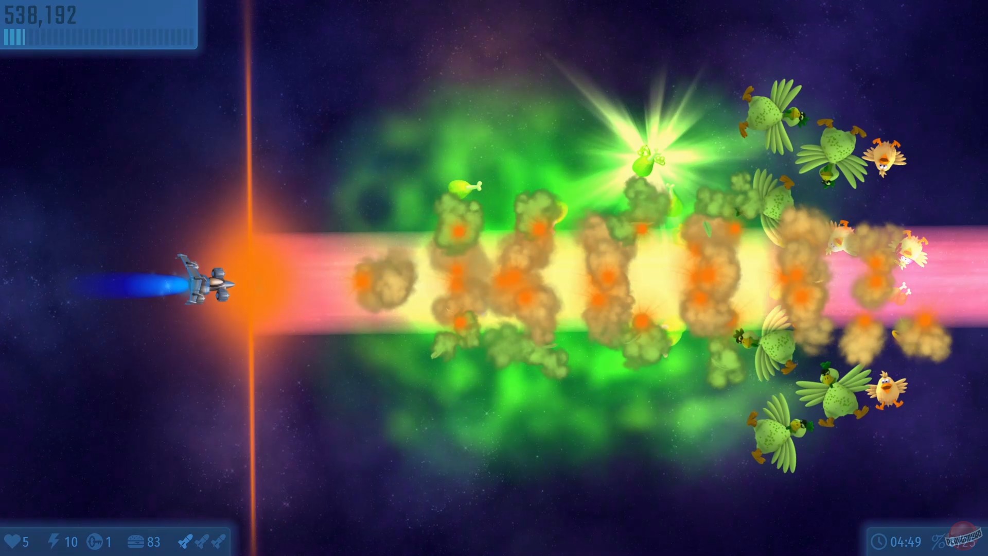 Скриншот из игры Chicken Invaders Universe - 24