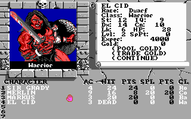 Скриншот из игры Bard's Tale II: The Destiny Knight - 5