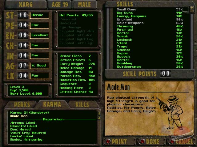Скриншот из игры Fallout 2 - 84