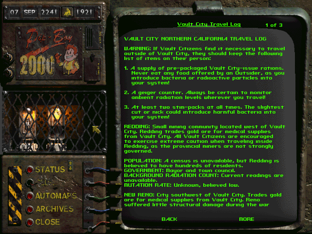 Скриншот из игры Fallout 2 - 76