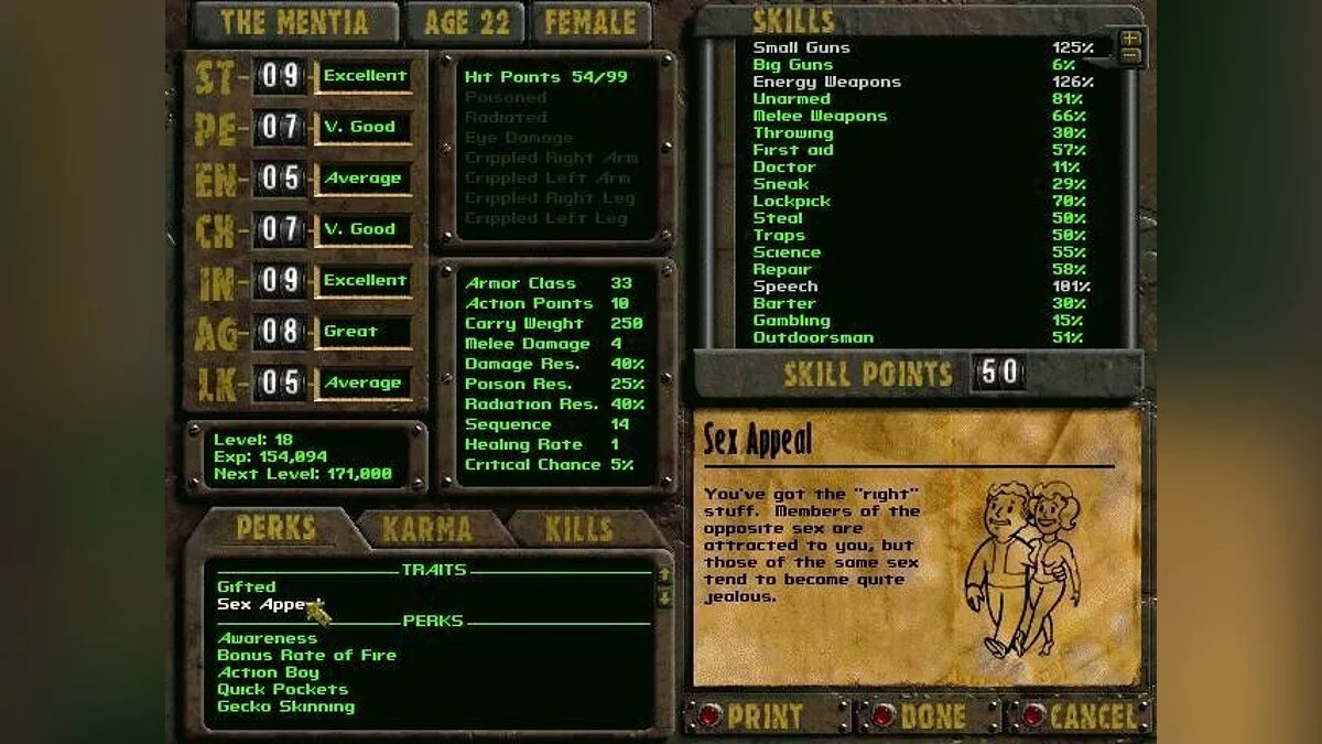 Скриншот из игры Fallout 2 - 52
