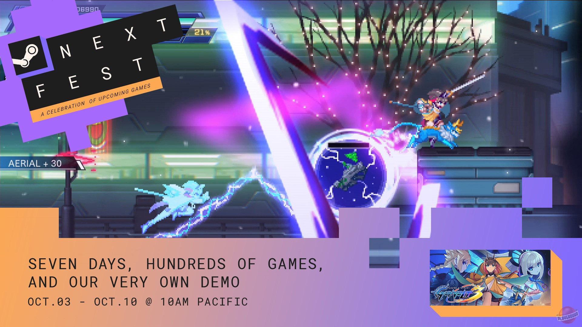 Скриншот из игры Azure Striker Gunvolt 3 - 32