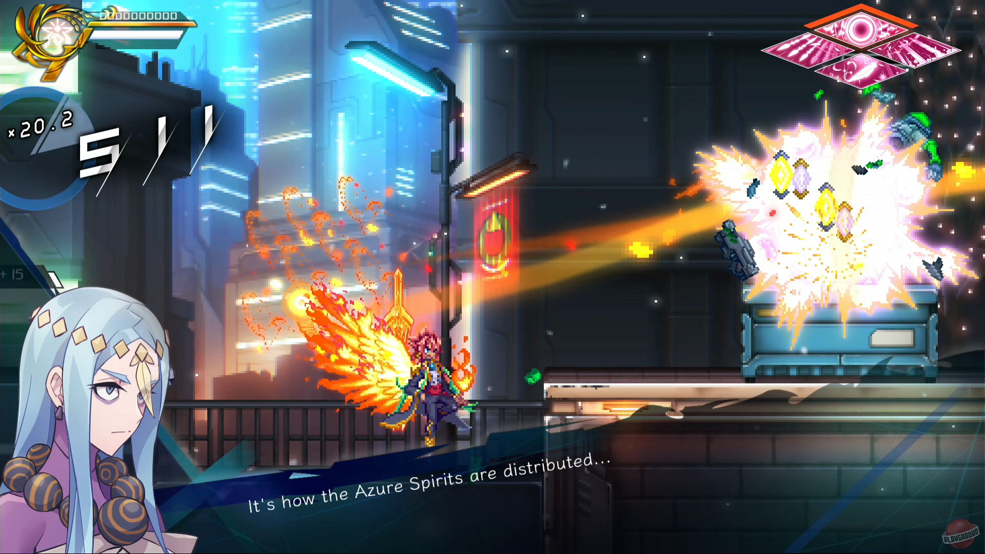 Скриншот из игры Azure Striker Gunvolt 3 - 28