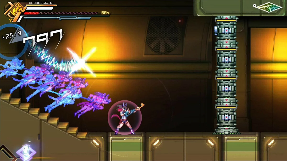 Скриншот из игры Azure Striker Gunvolt 3 - 9
