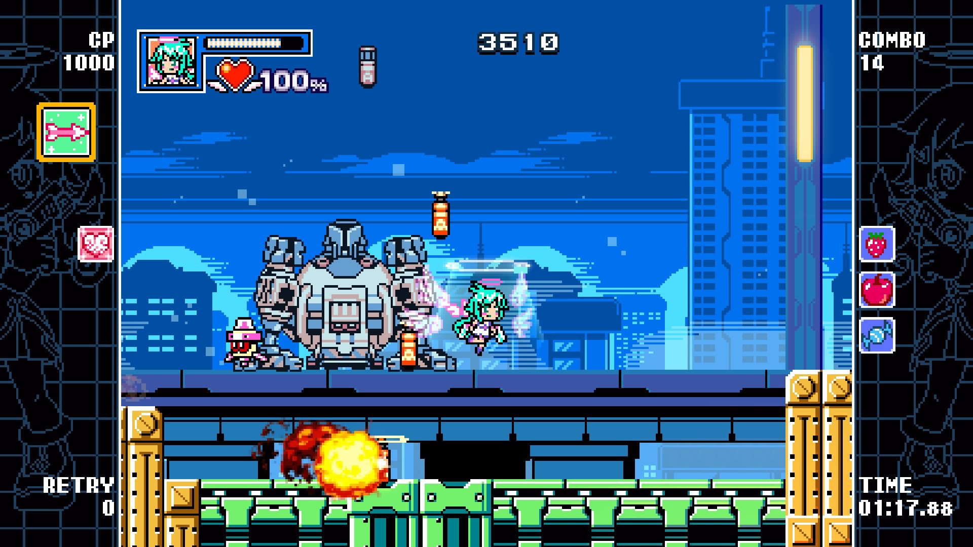 Скриншот из игры Mighty Gunvolt Burst - 7