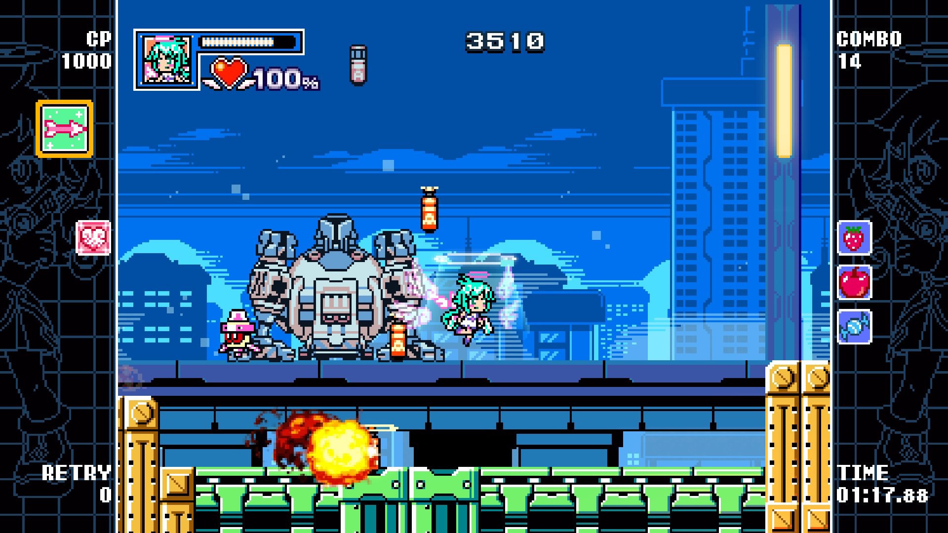 Скриншот из игры Mighty Gunvolt Burst - 20