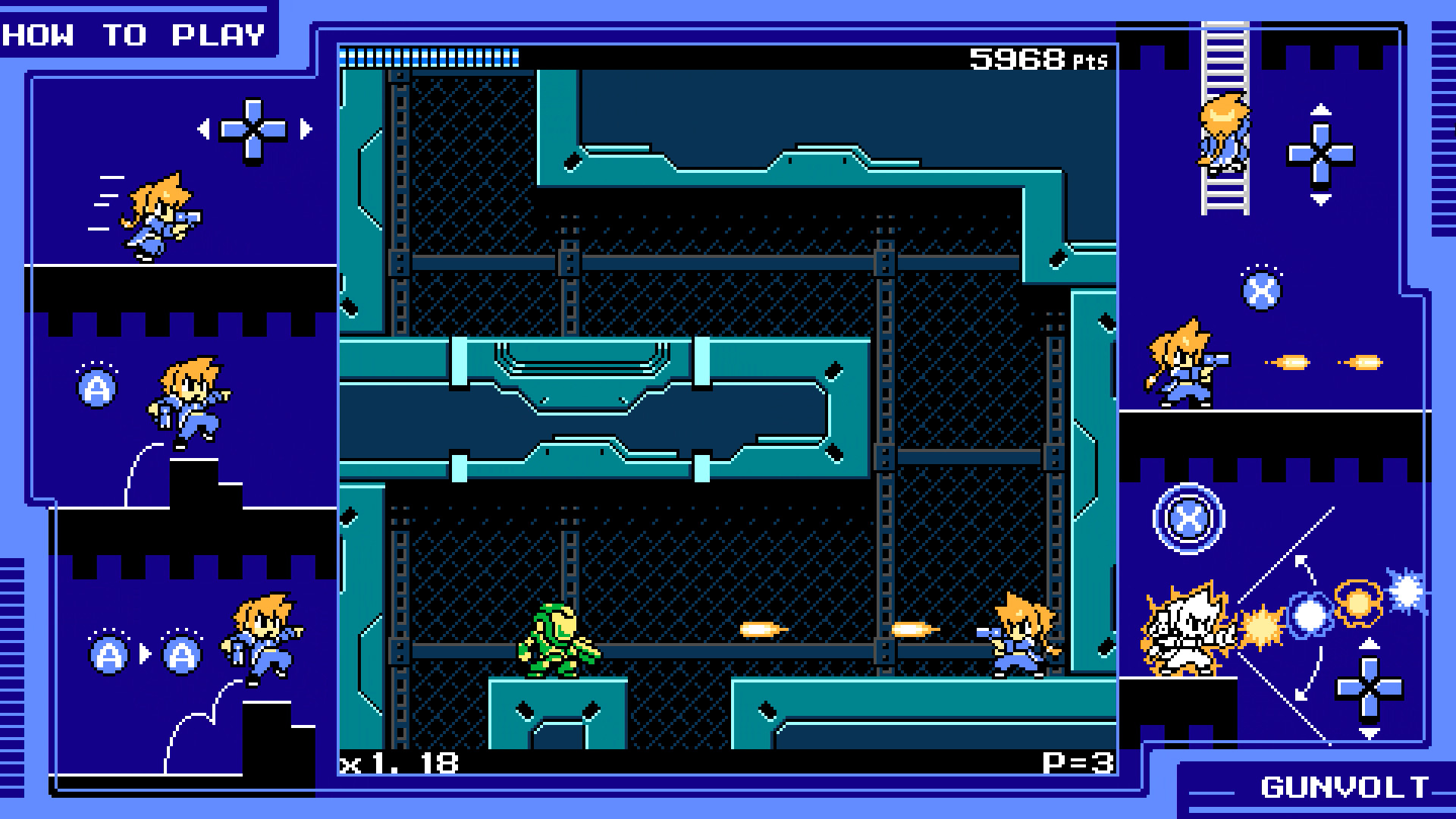 Скриншот из игры Mighty Gunvolt - 9