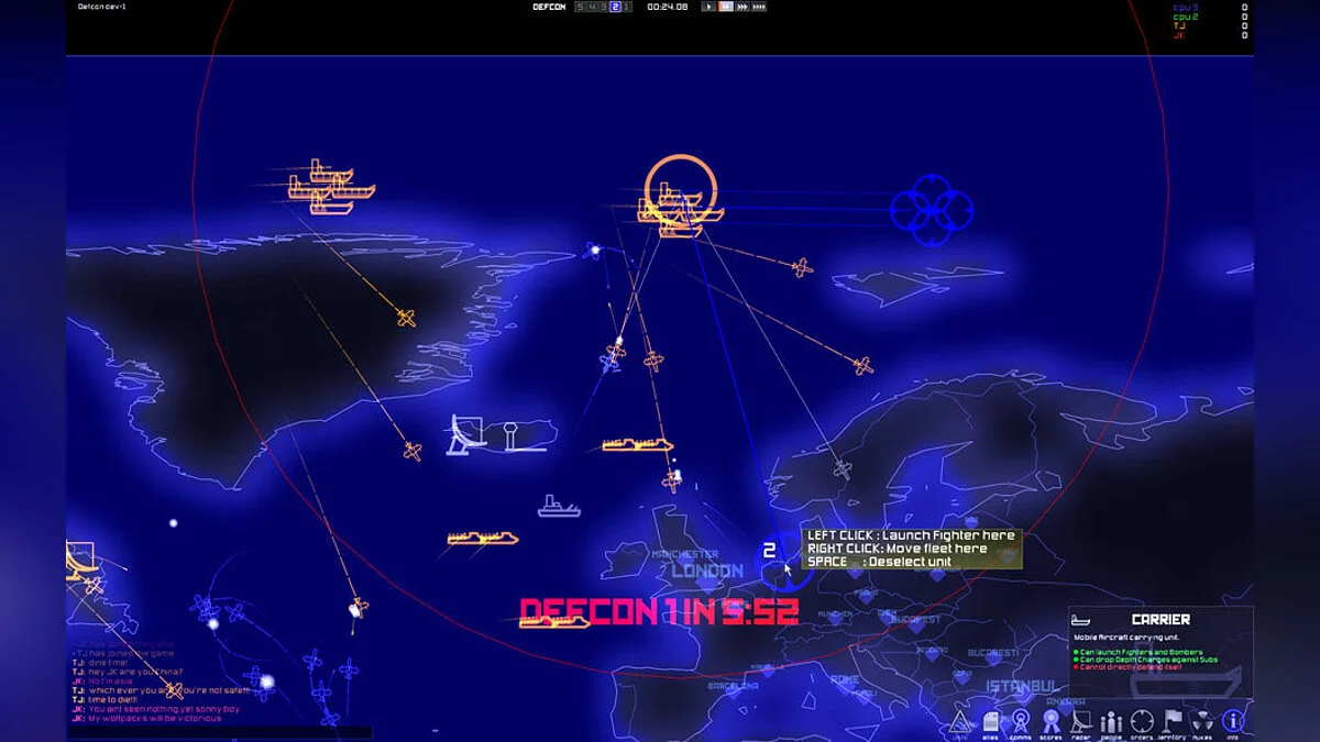 Скриншот из игры DEFCON - 14