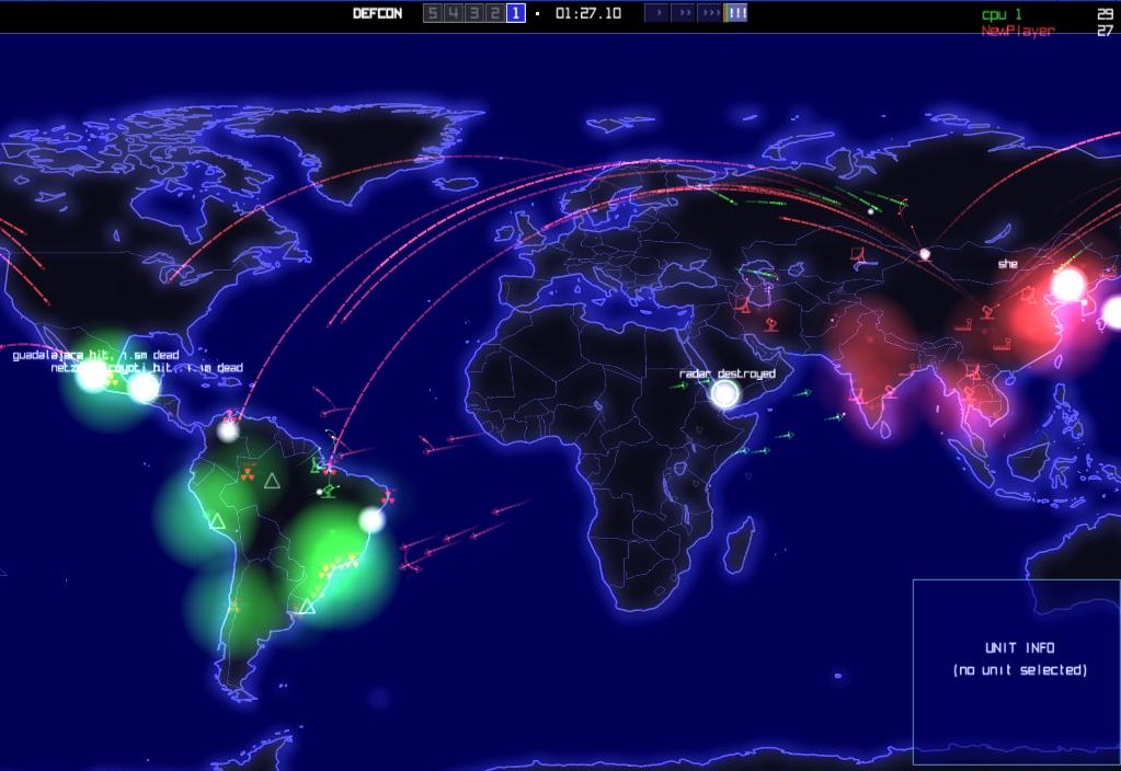 Скриншот из игры DEFCON - 11