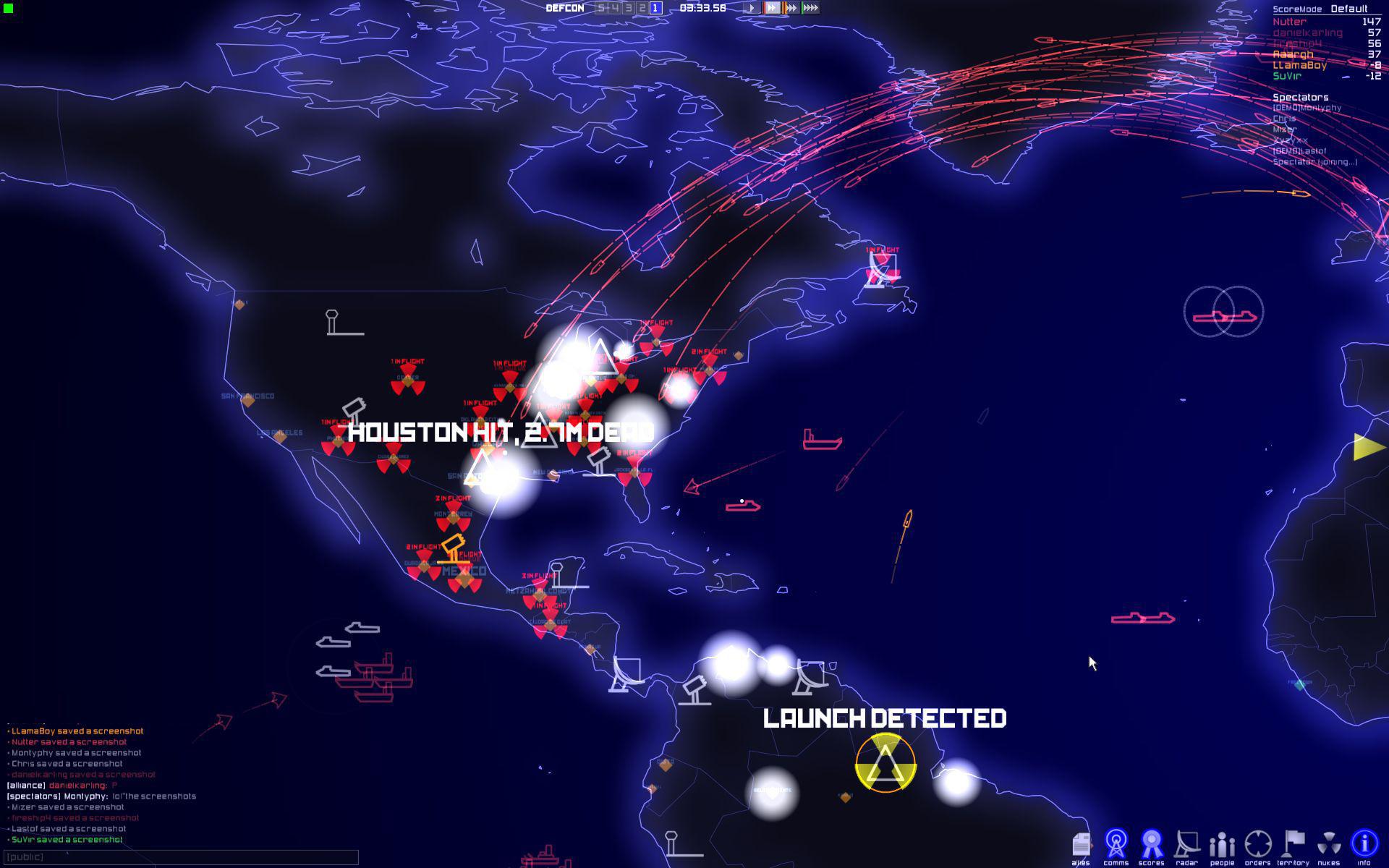 Скриншот из игры DEFCON - 12