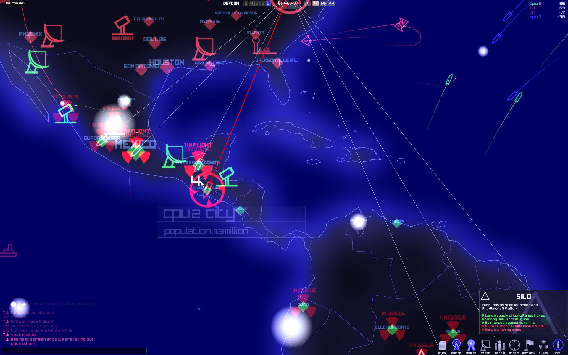 Скриншот из игры DEFCON - 25
