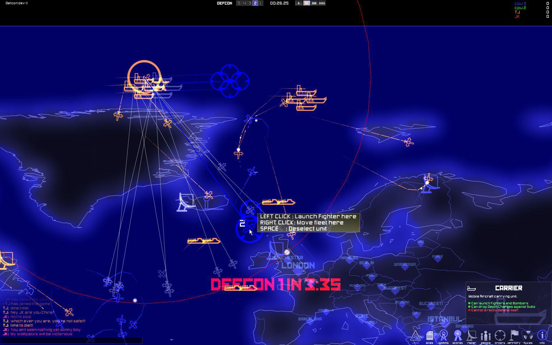 Скриншот из игры DEFCON - 59