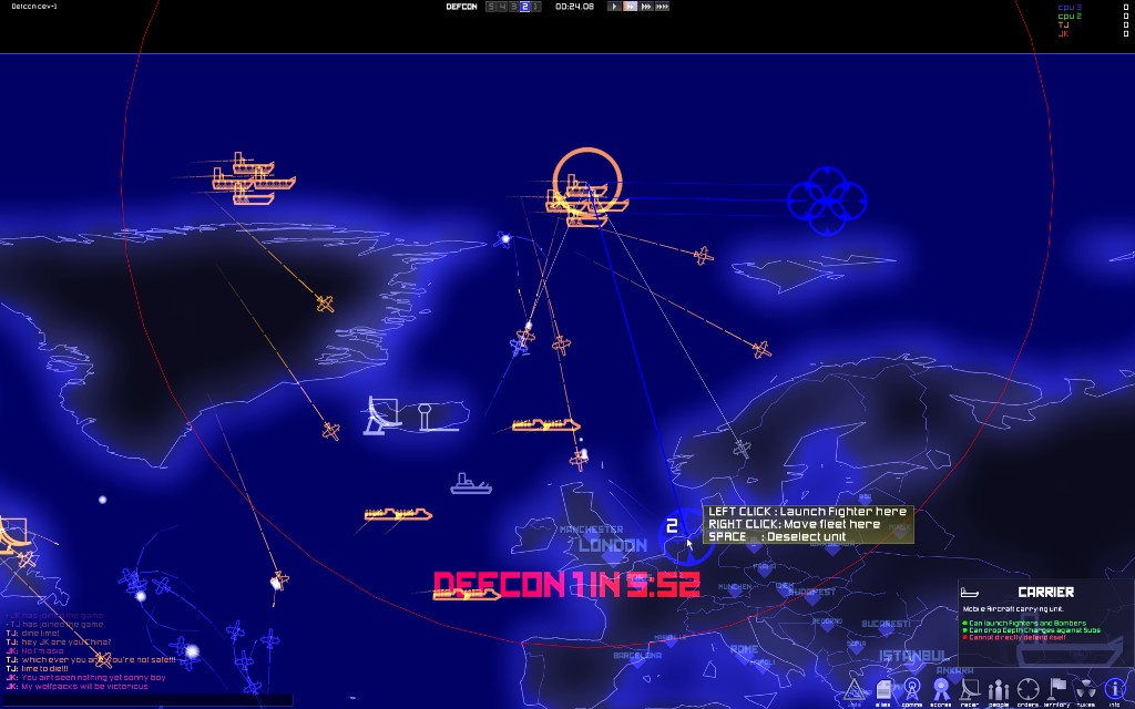 Скриншот из игры DEFCON - 52