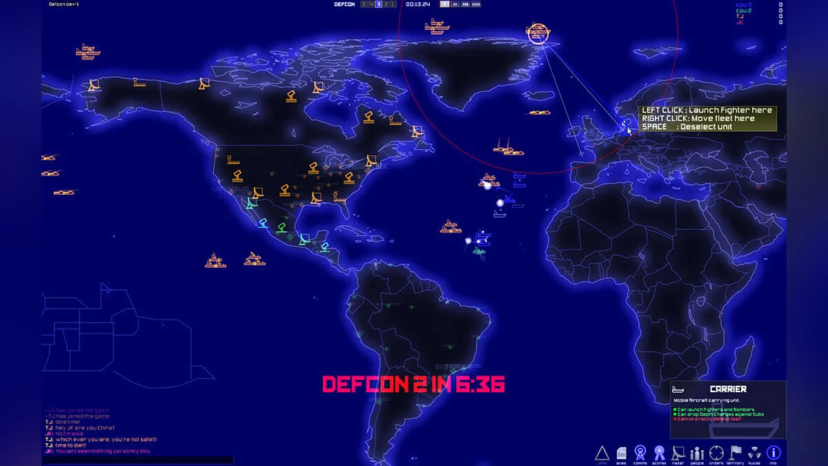 Скриншот из игры DEFCON - 19