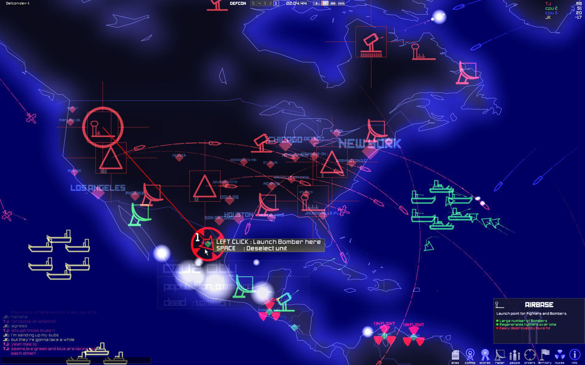 Скриншот из игры DEFCON - 53