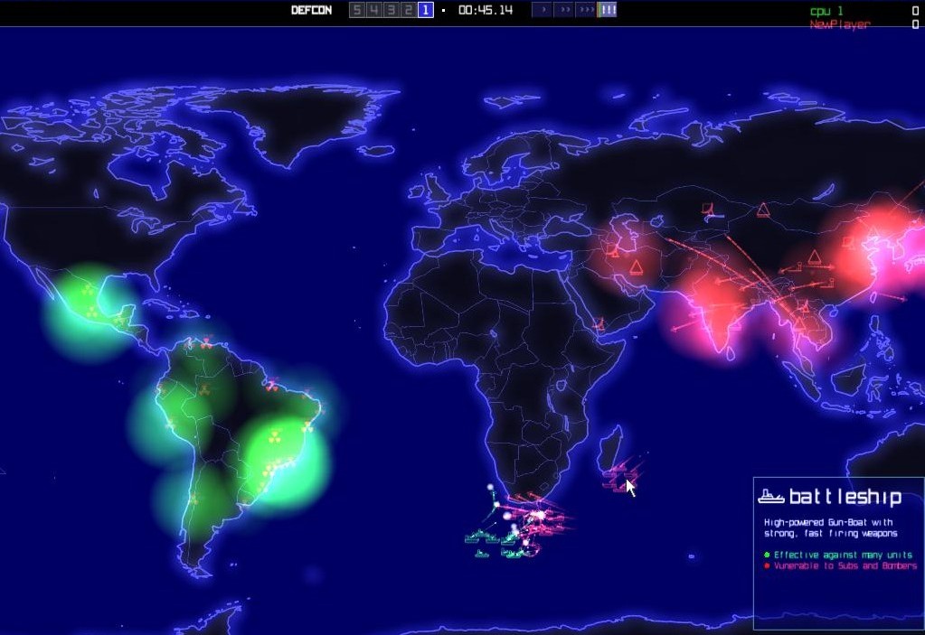Скриншот из игры DEFCON - 58