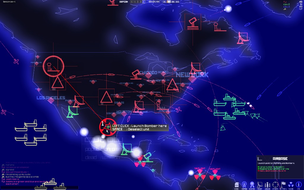 Скриншот из игры DEFCON - 24