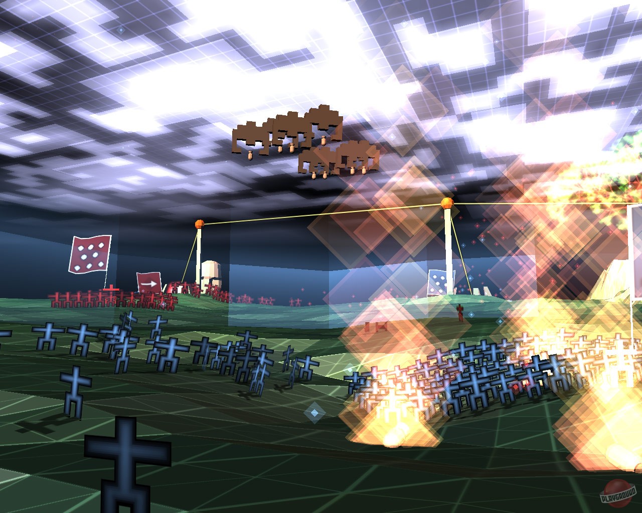 Скриншот из игры Multiwinia: Survival of the Flattest - 2