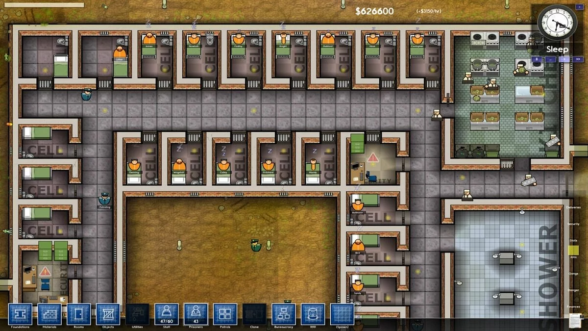 Скриншот из игры Prison Architect - 37