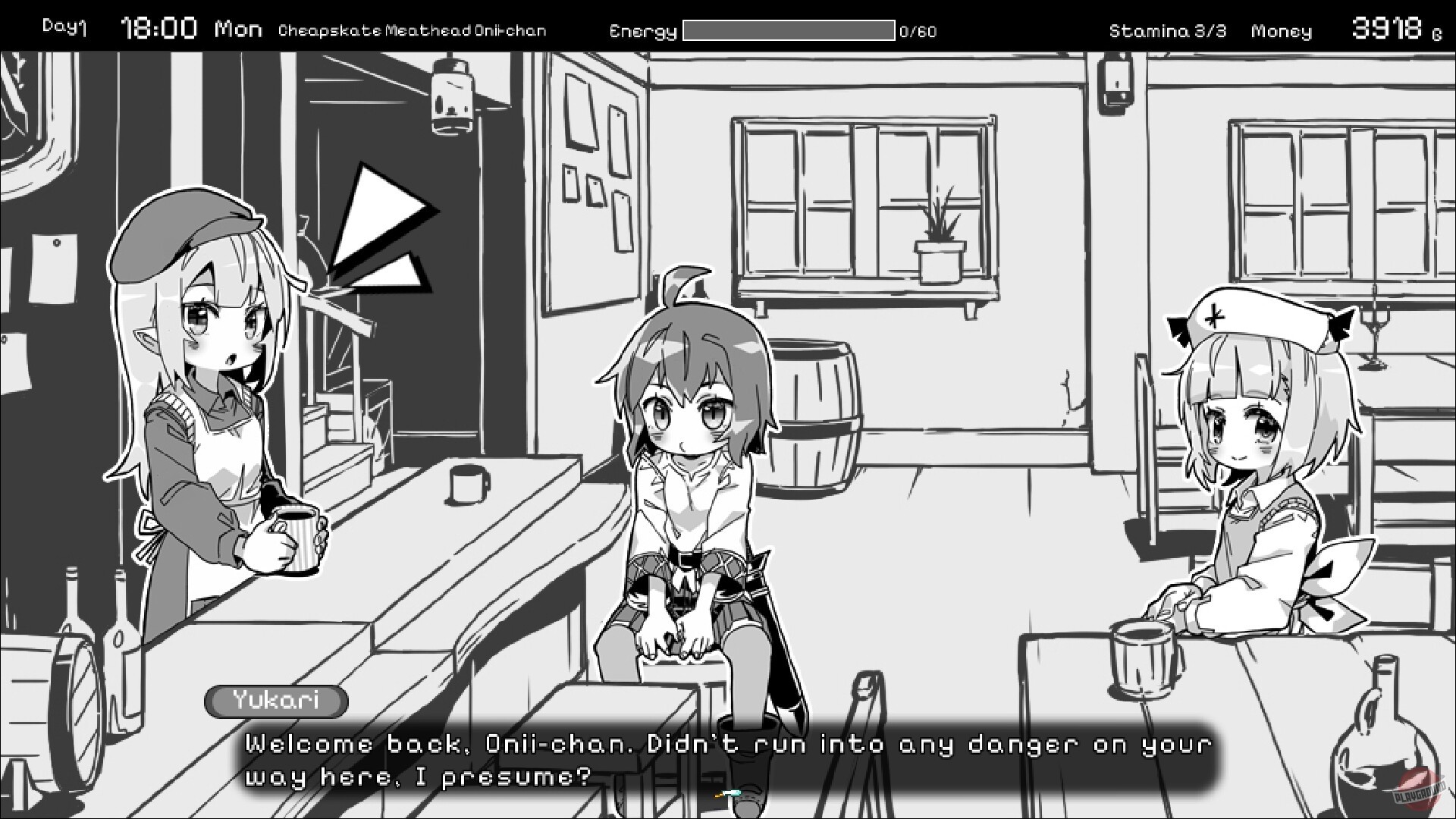Скриншот из игры Living With Sister: Monochrome Fantasy - 1