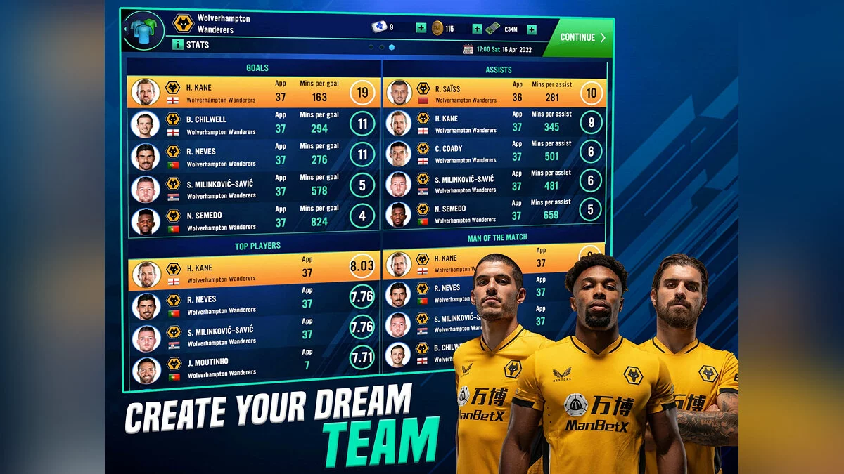 Скриншот из игры Soccer Manager 2022 - 22