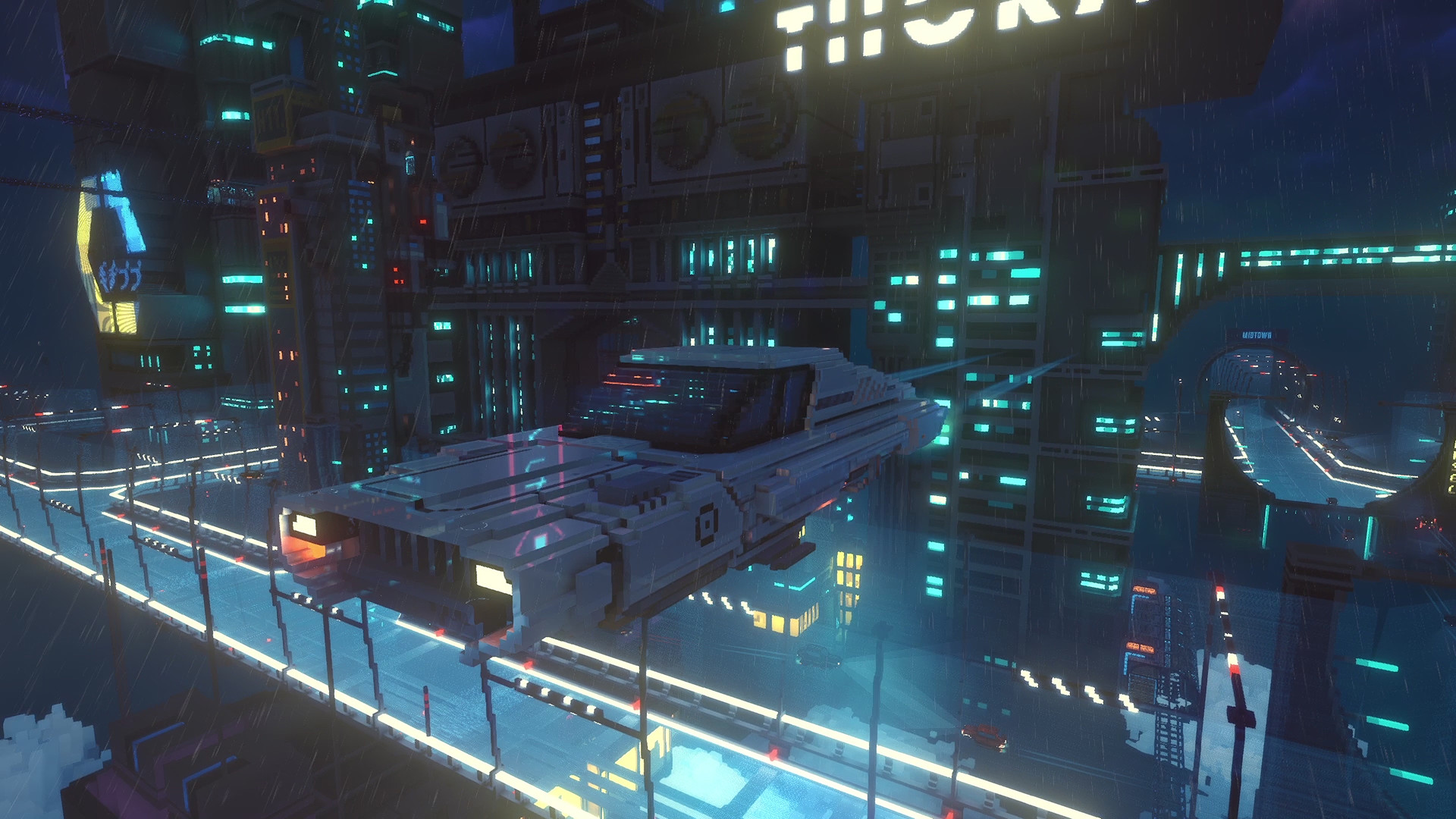 Скриншот из игры Cloudpunk: City of Ghosts - 3