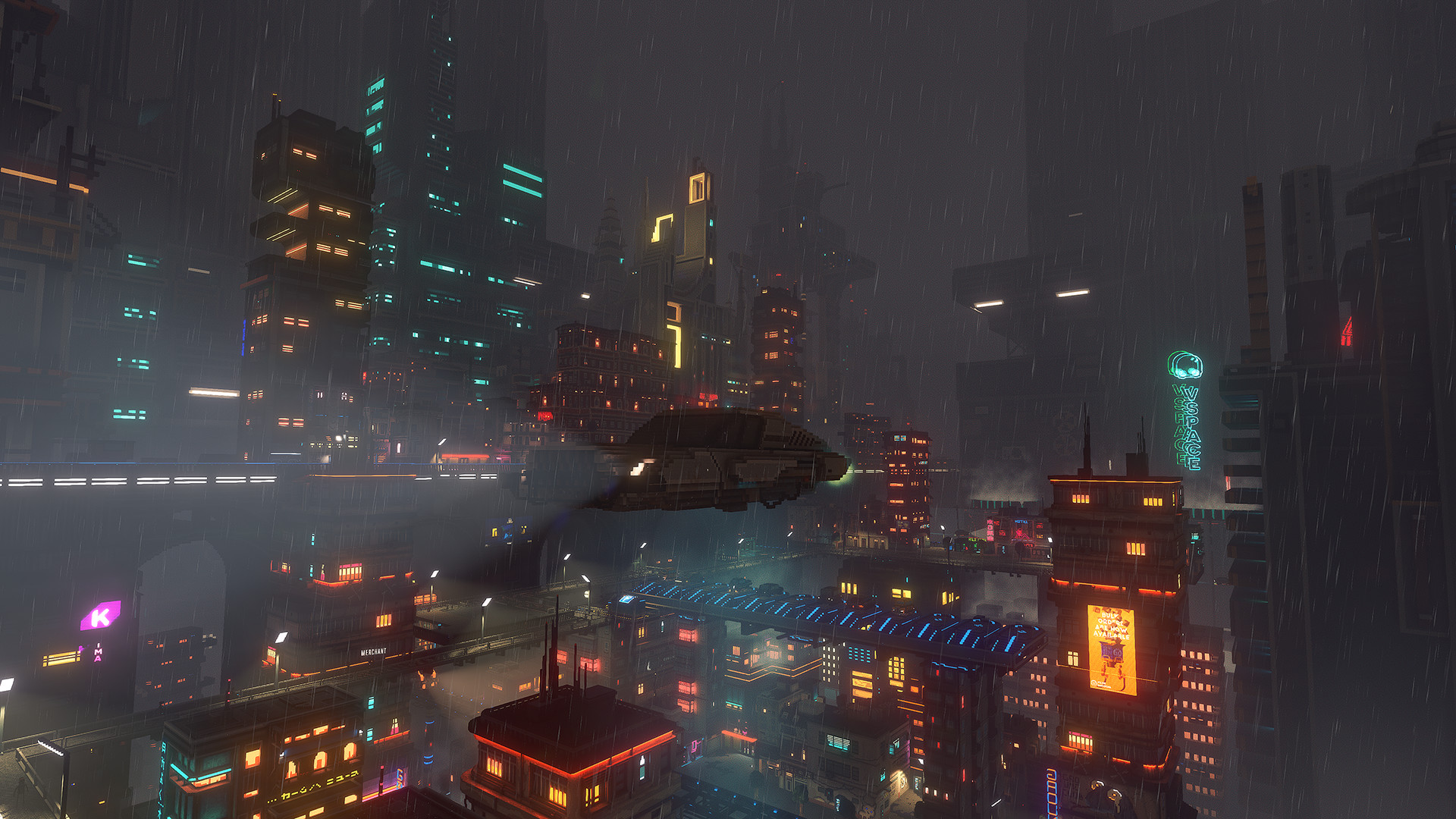 Скриншот из игры Cloudpunk - 30