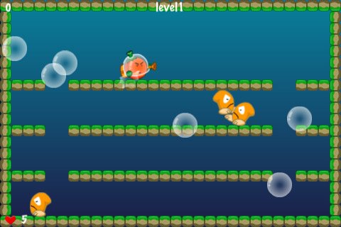 Скриншот из игры Orange Boy Bubble - 2