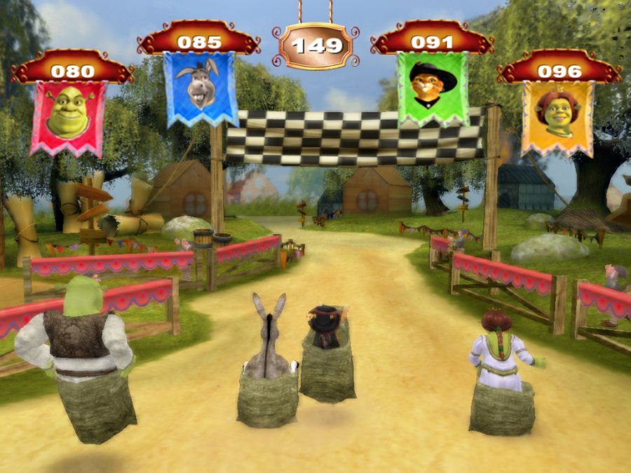 Скриншот из игры Shrek's Carnival Craze - 2